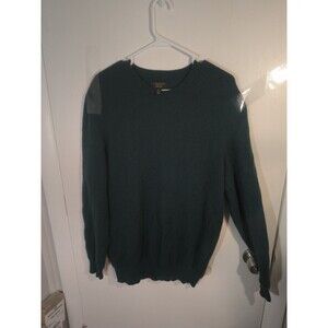 Club Room Luxury Cashmere Mens XL Sweater Crewneck 100% Cashmere Teal Green Knit